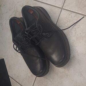 MERRELL REALM LACE MEN'S Espresso BLACK ALL LEATHER WIDE OXFORD SHOES NE…